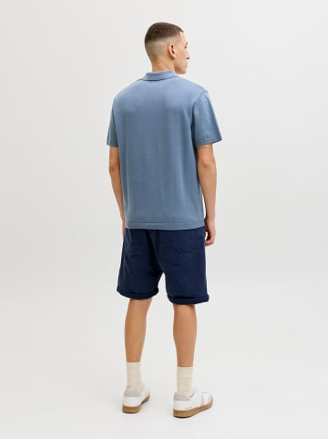 Jack & Jones Koszulka polo "Will" w kolorze niebieskim