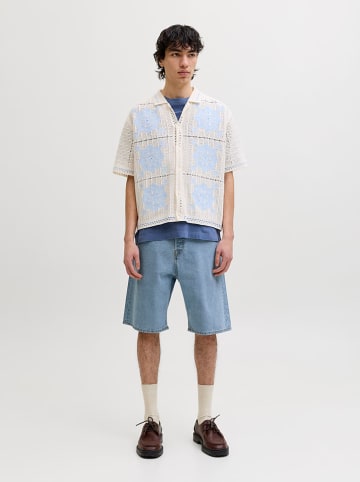 Jack & Jones Bermudy dżinsowe "Alex" w kolorze błękitnym