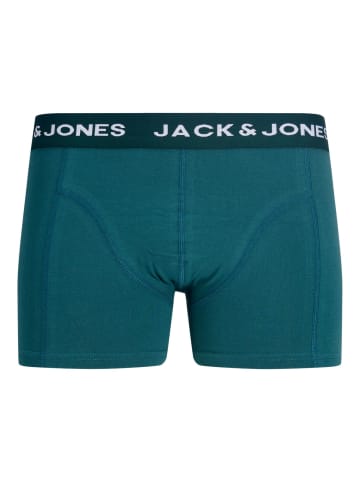 Jack & Jones 5er-Set: Boxershorts "Jake" in Petrol/ Schwarz