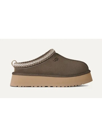 UGG Skórzane kapcie "Tazz II" w kolorze brązowym
