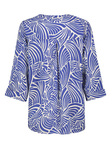Sublevel Bluse in Blau/ Weiß