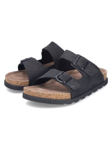 rieker Skórzane klapki w kolorze czarnym