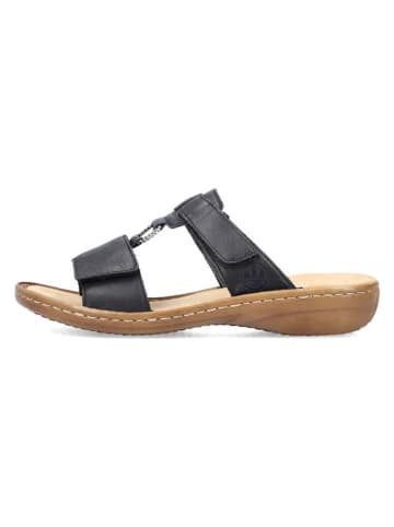 rieker Slippers zwart