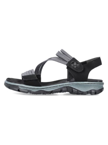 rieker Sandalen in Dunkelblau/ Weiß