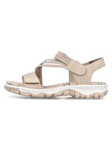 rieker Sandały w kolorze beżowym