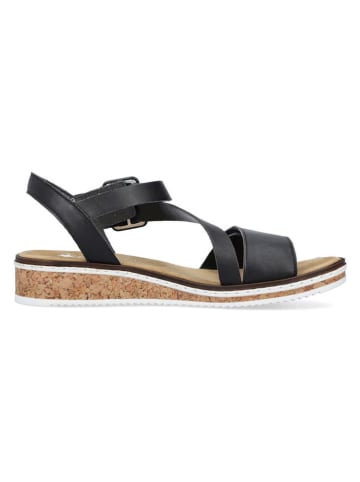 rieker Haksandalen zwart