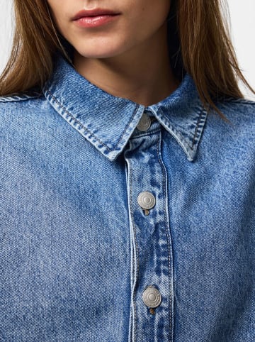 Pieces Jeansbluse "Pcsky" in Blau