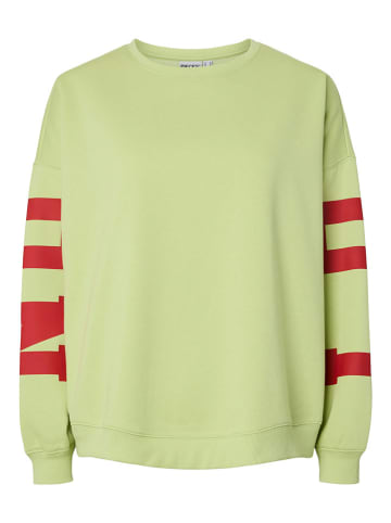 Pieces Sweatshirt "Pcfany" groen
