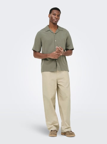 ONLY & SONS Koszula "Onsperu" - Regular fit - w kolorze zielonym