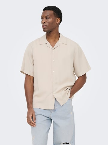 ONLY & SONS Koszula "Onsperu" - Regular fit - w kolorze beżowym