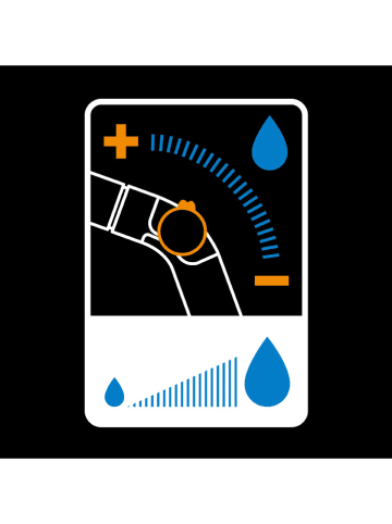 Fiskars 2tlg. Set: Sprühpistole in Schwarz/ Orange