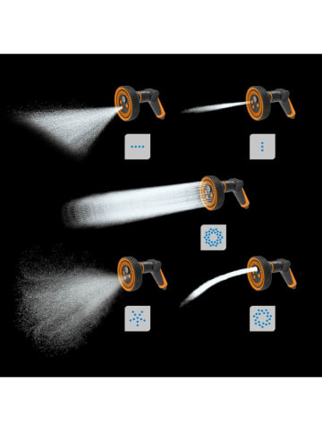 Fiskars 3-delige precisiebewateringsset “Comfort” zwart/oranje