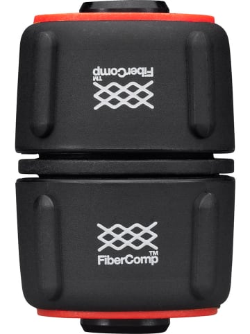 Fiskars Reparator "FiberComp" w kolorze czarnym do węża