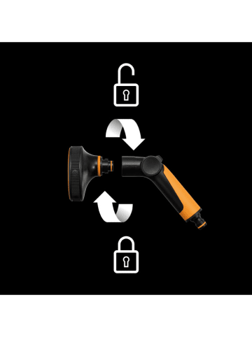 Fiskars 2-delige besproeiingsset zwart/oranje