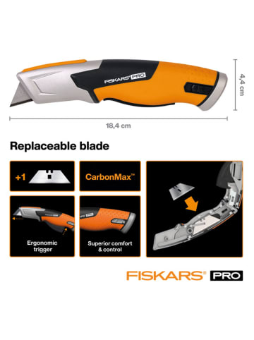 Fiskars Universalmesser "CarbonMax" in Orange