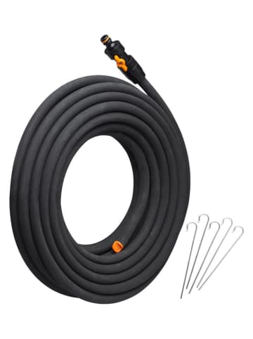 Fiskars Wąż kroplujący w kolorze czarnym - 15 m