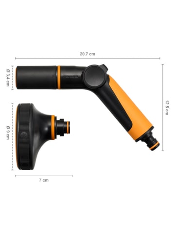 Fiskars Spuitpistool “TC+Multi head” zwart/oranje