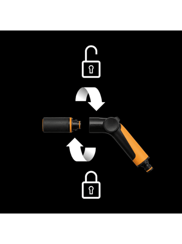 Fiskars Pistolet natryskowy "TC+Multi head" w kolorze czarno-pomarańczowym