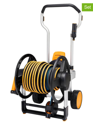 Fiskars 8-częściowy zestaw "Manual XL all-in" w kolorze czarno-żółtym