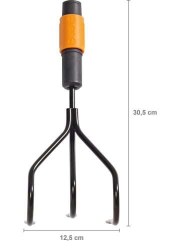 Fiskars Krabber "QuickFit" zwart/oranje