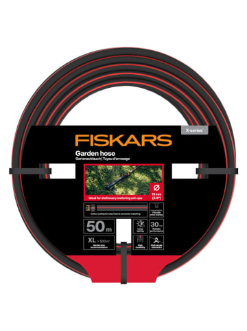 Fiskars Gartenschlauch "X-Series 19mm (3/4)" in Schwarz/ Rot/ Orange
