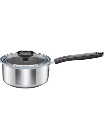 Fiskars 2-delige set: steelpan met deksel "FF" zilverkleurig - 1,5 l