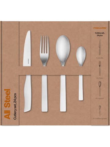 Fiskars 24-delig bestekset zilverkleurig