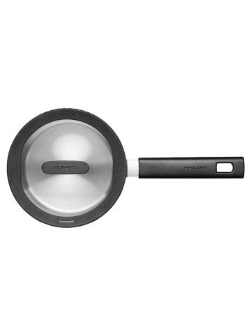 Fiskars Stieltopf ''Hard Face'' in Silber/ Schwarz - 1,8 l