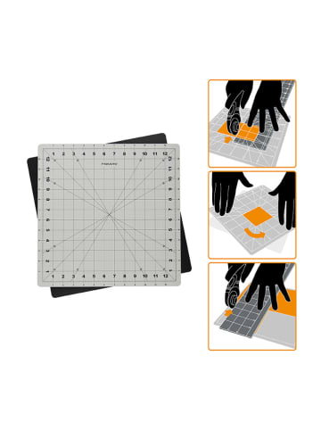 Fiskars Schneidematte in Hellgrau - (L)13 x (B)13 cm
