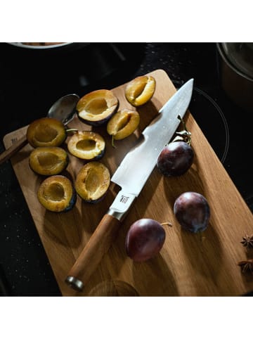 Fiskars Nóż kuchenny w kolorze brązowo-srebrnym - dł. 21,1 cm