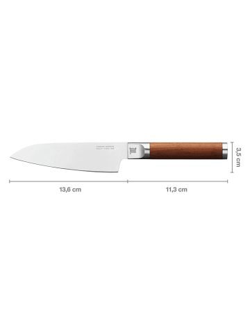 Fiskars Kochmesser in Silber/ Braun - (L)14 cm