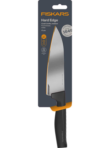 Fiskars Kookmes "Hard Edge" zwart - (H)30 cm