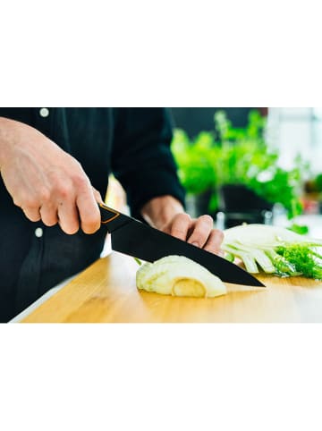 Fiskars Kookmes "Edge" zwart - (H)19 cm