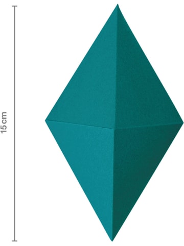 Fiskars Szablon 3D "Diament" w kolorze białym - wys. 15 cm