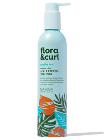 Flora Curl Shampoo "Coconut mintgroen Scalp Refresh", 300 ml