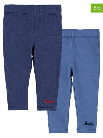 Levi's Kids Legginsy (2 pary) w kolorze niebieskim