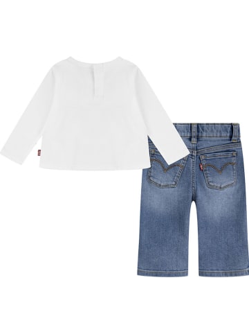 Levi's Kids 2-delige outfit wit/blauw