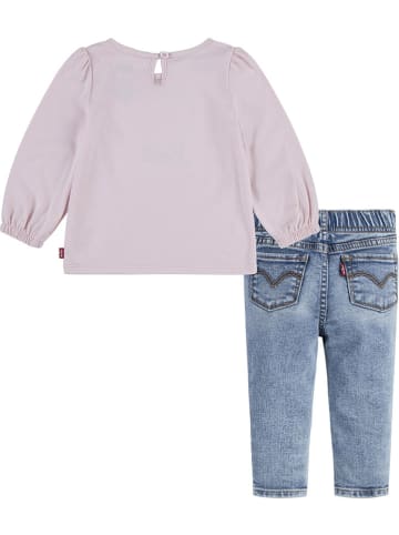 Levi's Kids 2-częściowy zestaw w kolorze niebiesko-fioletowym