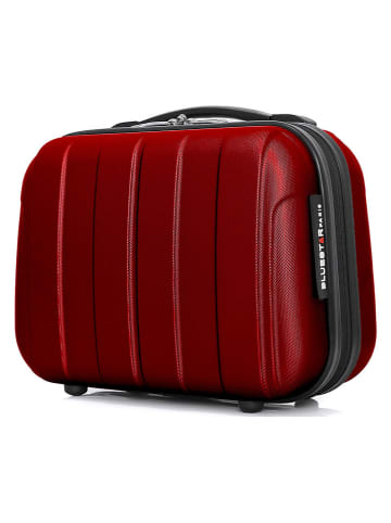 BlueStar Kosmetyczka "Napoli" w kolorze czerwonym - 30 x 23 x 16 cm