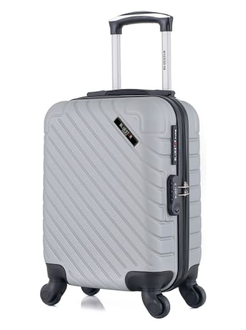 BlueStar Hardcase-trolley "Cité" lichtgrijs - (B)32 x (H)46 x (D)20 cm