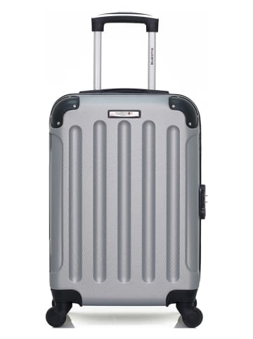 BlueStar Hardcase-Trolley "Madrid" in Grau - (B)32 x (H)46 x (T)20 cm