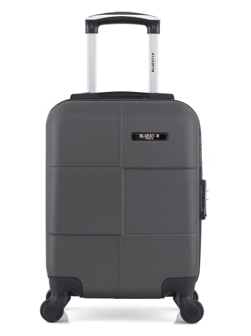 BlueStar Hardcase-Trolley "Miami" in Grau - (B)32 x (H)46 x (T)20 cm