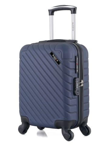 BlueStar Hardcase-Trolley "Cité" in Dunkelblau - (B)32 x (H)46 x (T)20 cm