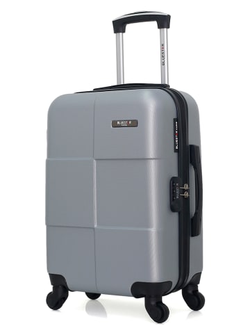 BlueStar Hardcase-trolley "Miami" zilverkleurig - (B)35 x (H)55 x (D)21 cm