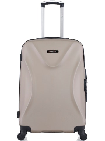 BlueStar Hardcase-trolley "Garibaldi" beige - (B)41 x (H)65 x (D)26 cm