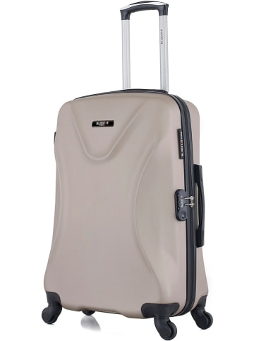BlueStar Hardcase-trolley "Garibaldi" beige - (B)41 x (H)65 x (D)26 cm