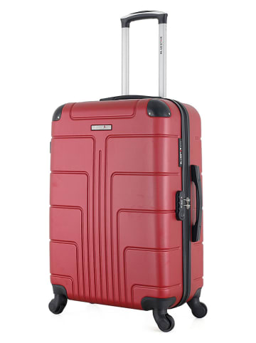 BlueStar Hardcase-Trolley "Ottawa" in Rot - (B)41 x (H)65 x (T)26 cm