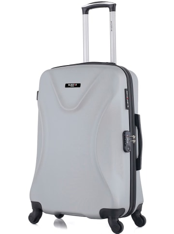 BlueStar Hardcase-trolley "Garibaldi" grijs - (B)41 x (H)65 x (D)26 cm