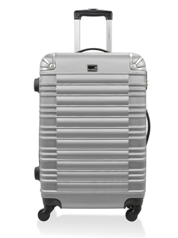 BlueStar Hardcase-trolley "Lima" zilverkleurig - (B)41 x (H)65 x (D)26 cm