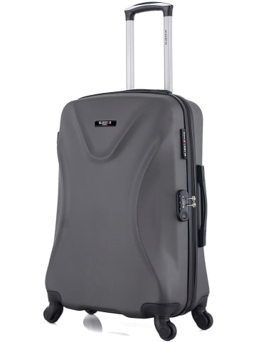 BlueStar Hardcase-trolley "Garibaldi" antraciet - (B)41 x (H)65 x (D)26 cm